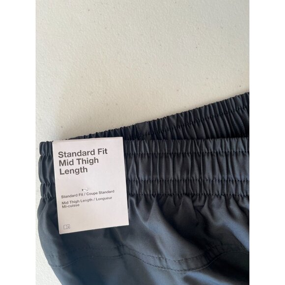 Nike Men's Black Shorts Size Std Fit Mid Thigh Length AR2382-10 - Picture 4 of 8